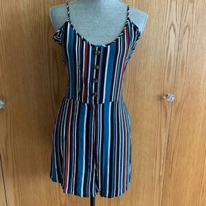 **NEW UK2LA Striped Pocket Romper